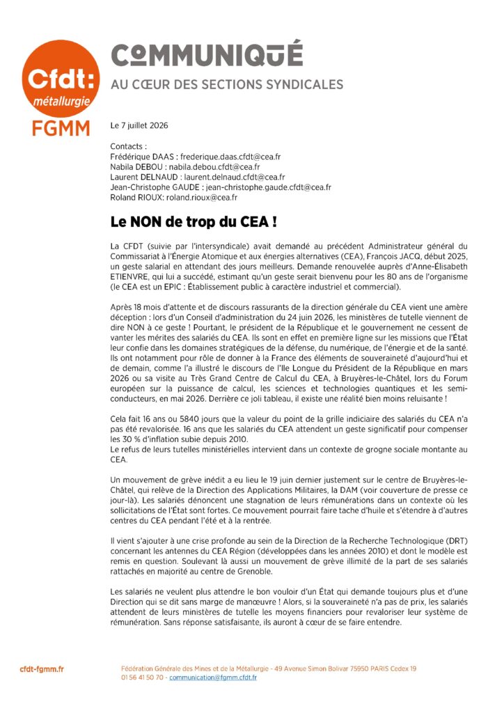16 ans que les salariés attendent une revalorisation de la grille indiciaire !